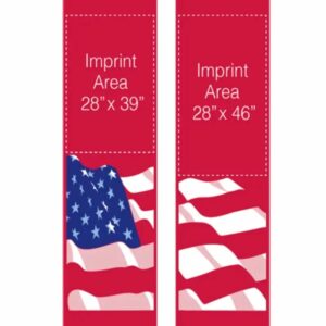 Red Patriot Flag Street Banner Set 07308
