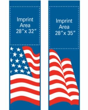 Creative Displays USA Double Flag Street Banner Set
