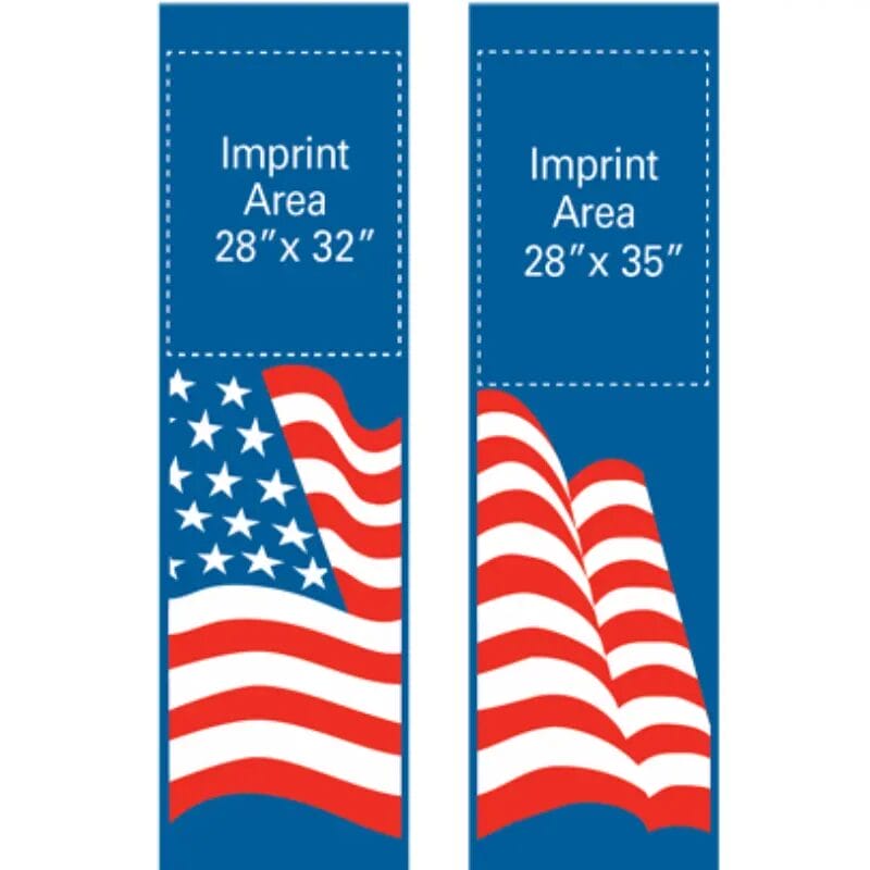 Creative Displays USA Double Flag Street Banner Set