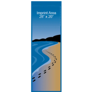 Footprints On Beach Street Banner 09309_30x94