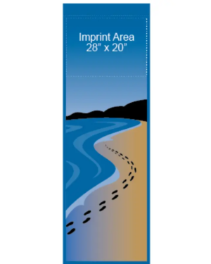 Footprints On Beach Street Banner 09309_30x94