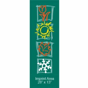 Four Festive Green Seasons Street Banner 09304