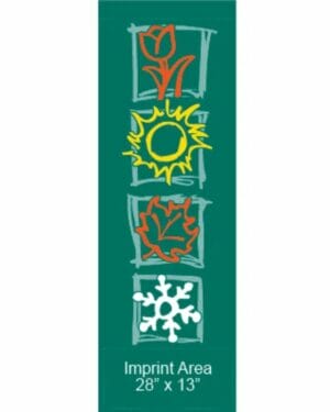 Four Festive Green Seasons Street Banner 09304