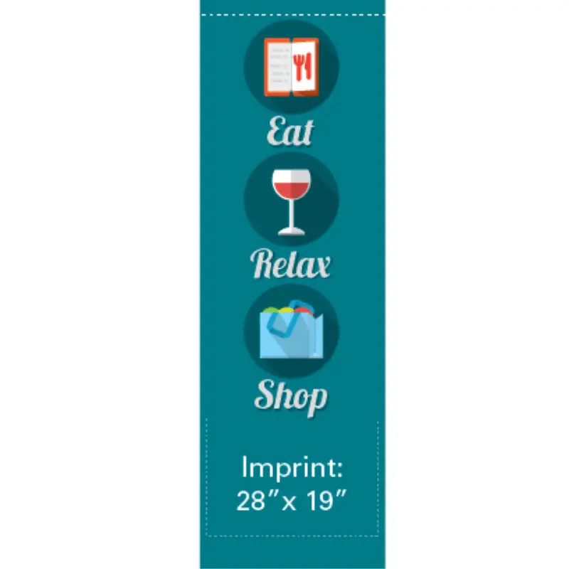 Eat Relax Shop Street Banner