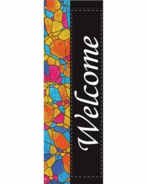 Creative Displays Bright Mosaic Welcome Street Banner