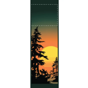 Autumn Lake Sunset Street Banner 06307