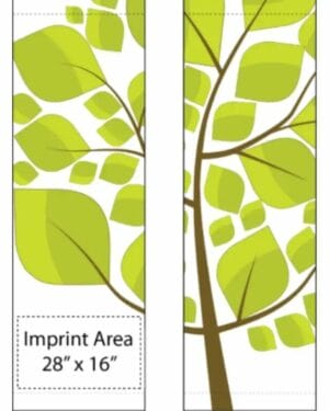 Leafy Tree Stencil Street Banner Set 17931