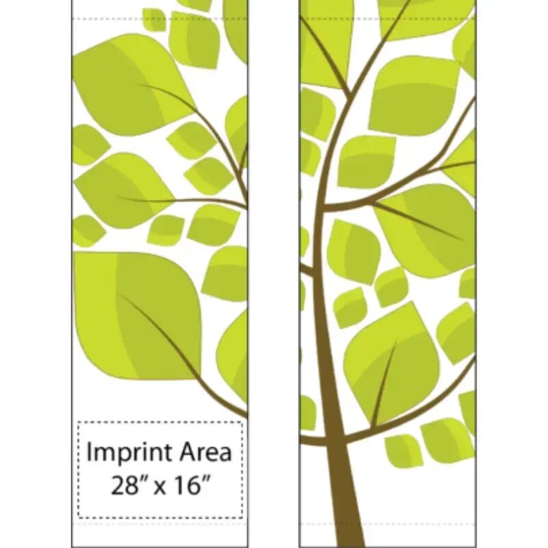 Leafy Tree Stencil Street Banner Set 17931