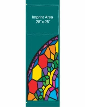 Bright Stained Glass Street Banner
