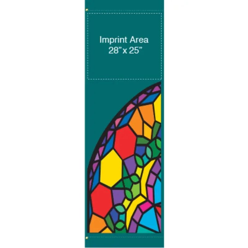 Bright Stained Glass Street Banner