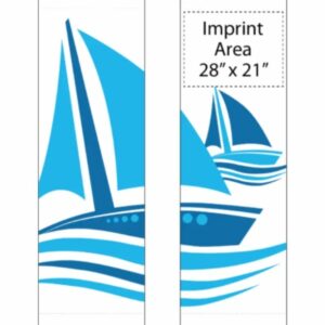 Sailing Away White Street Banner Set 17933