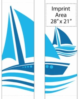 Sailing Away White Street Banner Set 17933