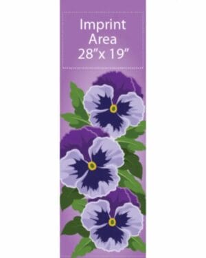 Purple Pansies Street Banner 18902