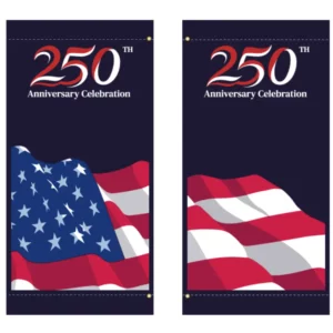 America 250 Dark Blue Double Banner