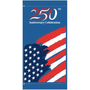 America 250 Blue Flag Banner