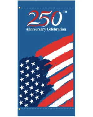 America 250 Blue Flag Banner