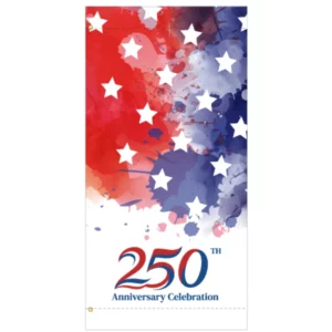 America 250 Paint Splatter Banner