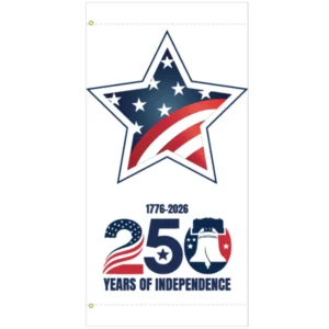 America 250 White Star Banner