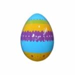 4' Blue and Purple Easter Egg Fiberglass Display