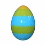 6' Blue and Green Easter Egg Fiberglass Display