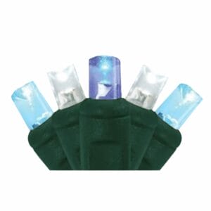 Pro-Grade® 5mm 50 Light LED Pure White/Aquamarine/Blue Mini Light Strings