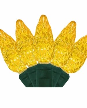 C6 50 LIGHT LED YELLOW CHRISTMAS LIGHTS