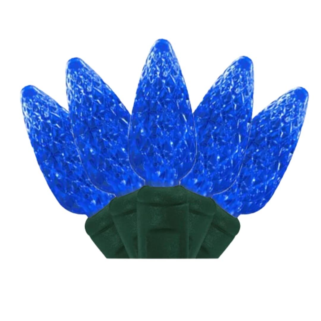 C6 70 LIGHT LED BLUE CHRISTMAS LIGHTS