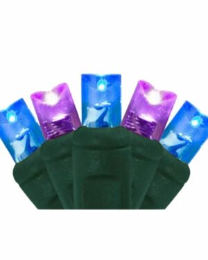 Pro-Grade® 5mm 50 Light LED Purple/Aquamarine/Blue Mini Light Strings