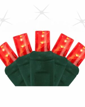 5MM 50 LIGHT LED RED STROBE LIGHT STRINGS