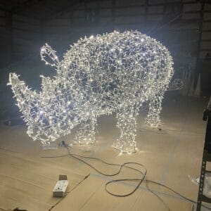 3D Rhinoceros Light Display