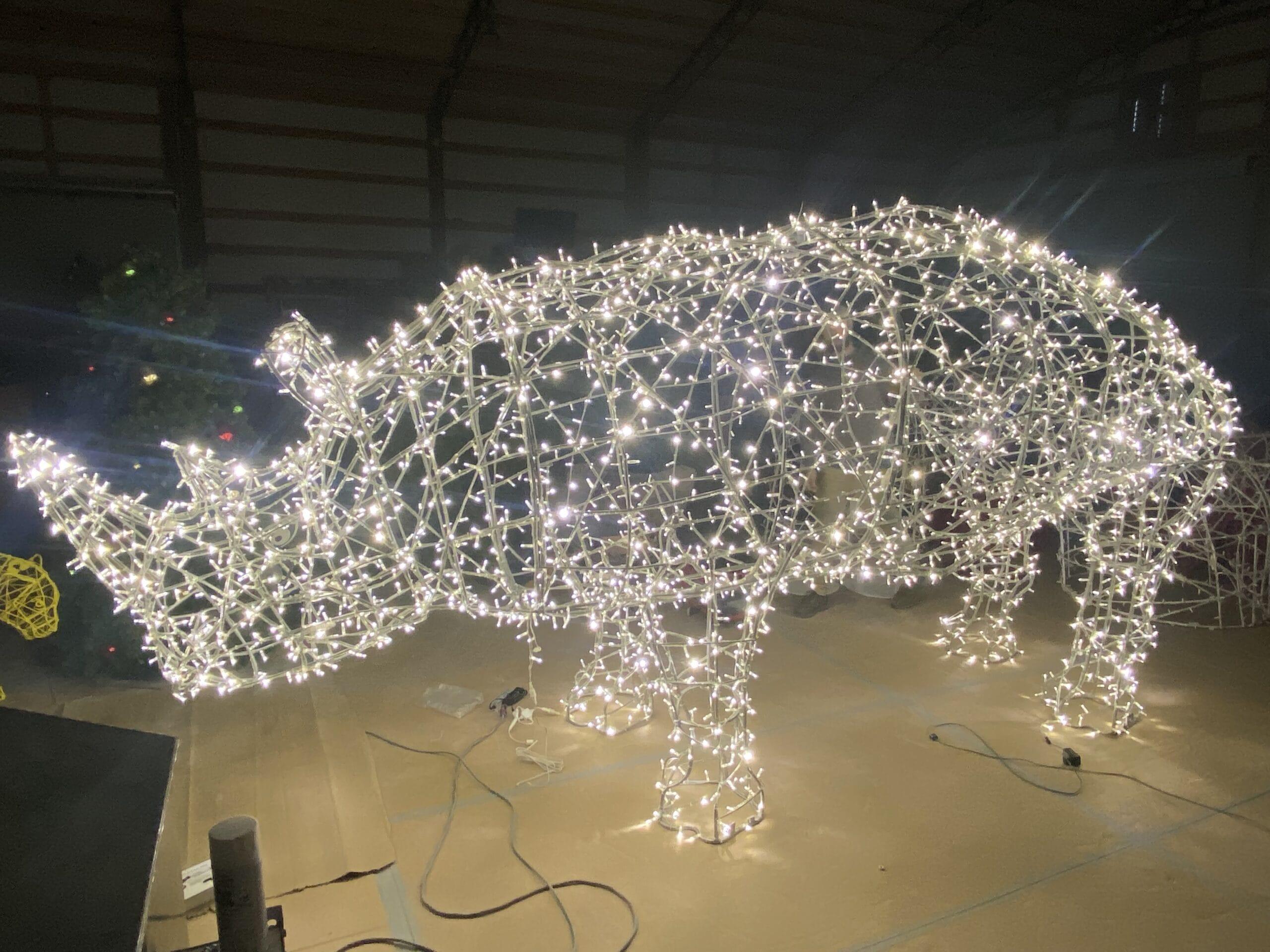 3D Rhinoceros Light Display - Image 3