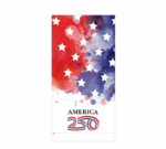 America 250 Paint Splatter Banner