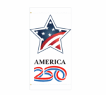 America 250 White Star Banner