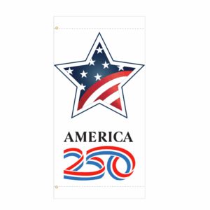America 250 White Star Banner