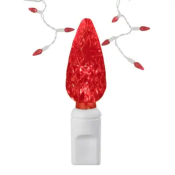 Red Christmas LED icicle lights
