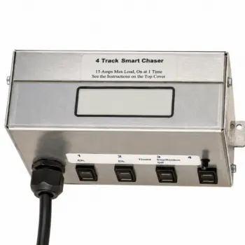 4 Track Smart Chaser control box commercial Christmas lighting accessory with switches