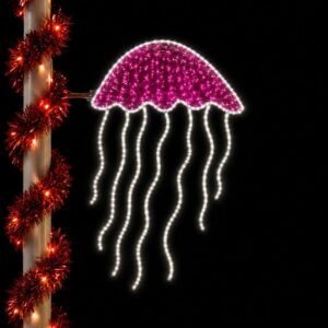 Pink jellyfish commercial street decorations