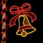 Illuminated Christmas pole mount displays for cities