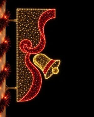 Illuminated red and gold letter F decoration