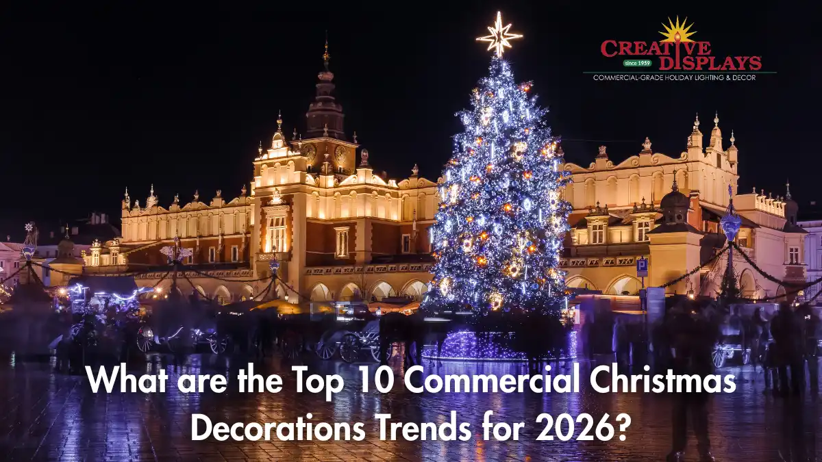 what are the top 10 commercial christmas decorations trends for 2026