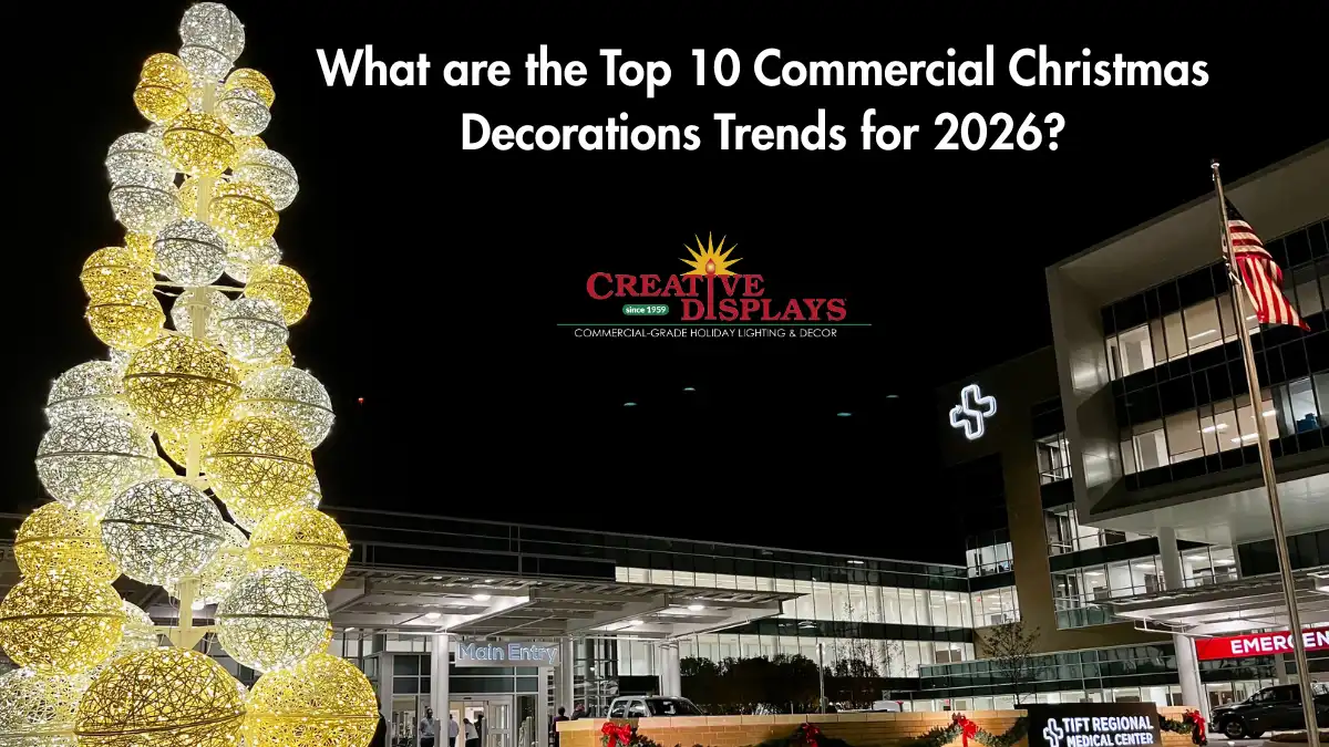 what are the top 10 commercial christmas decorations trends for 2026