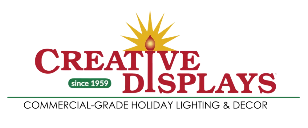 Creative Displays logo with sunburst and since 1959 badge